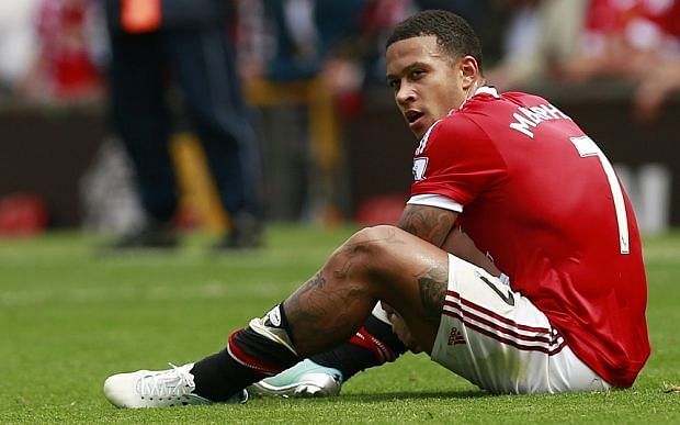 Memphis Depay's initial Manchester United run did not work out